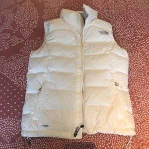 Women’s White Northface Vest